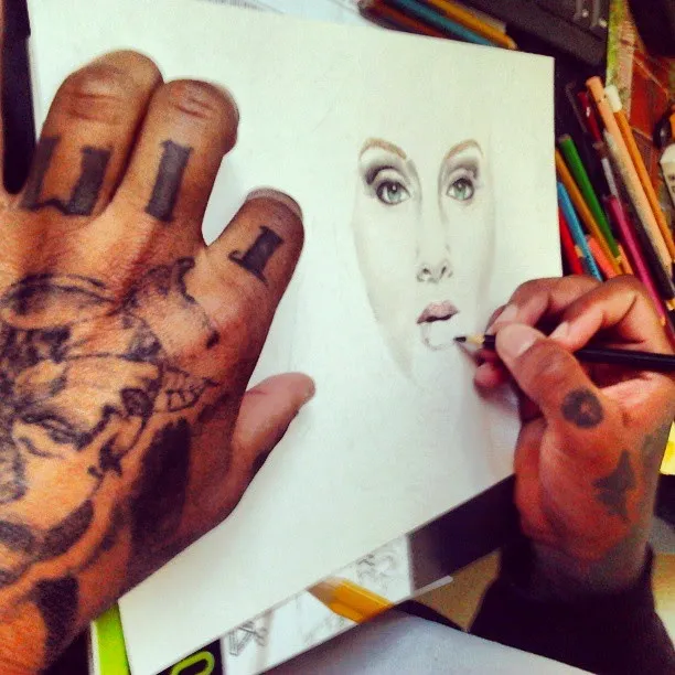 Adele em desenvolvimento adele, pintura, desenho, grafite, retrato, retrato colorido, portrait, portrait colours, adele portrait, desenho adele, pintura adele, painting adele, tattoo, drawing, drawing adele, realism drawing, desenho realista, realismo colorido,
