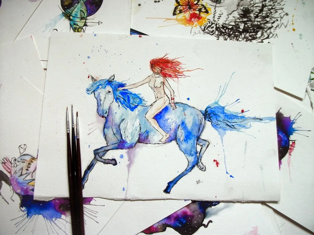 Arte por W. Albuquerque pintura, arte, desenho, watercolor painting, tattoo art, tattoo idea, watercolor tattoo, painting, drawing, drawing watercolor, aquarela, pintura aquarela, arte com aquarela, art, w. albuquerque, washington albuquerque, chilligrr,