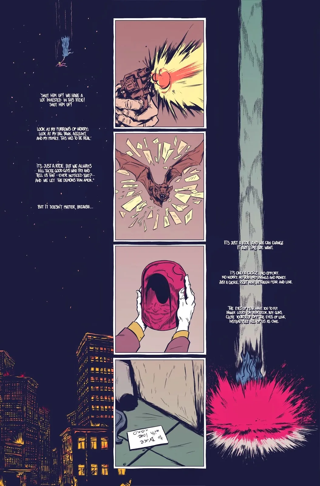 Pág XII - Batman - The Deal por G. Preciado e D. Bayliss batman, batman the deal, daniel bayliss, gerardo preciado, moonhead batman, graphic novel batman, batman and joker, batman e coringa,