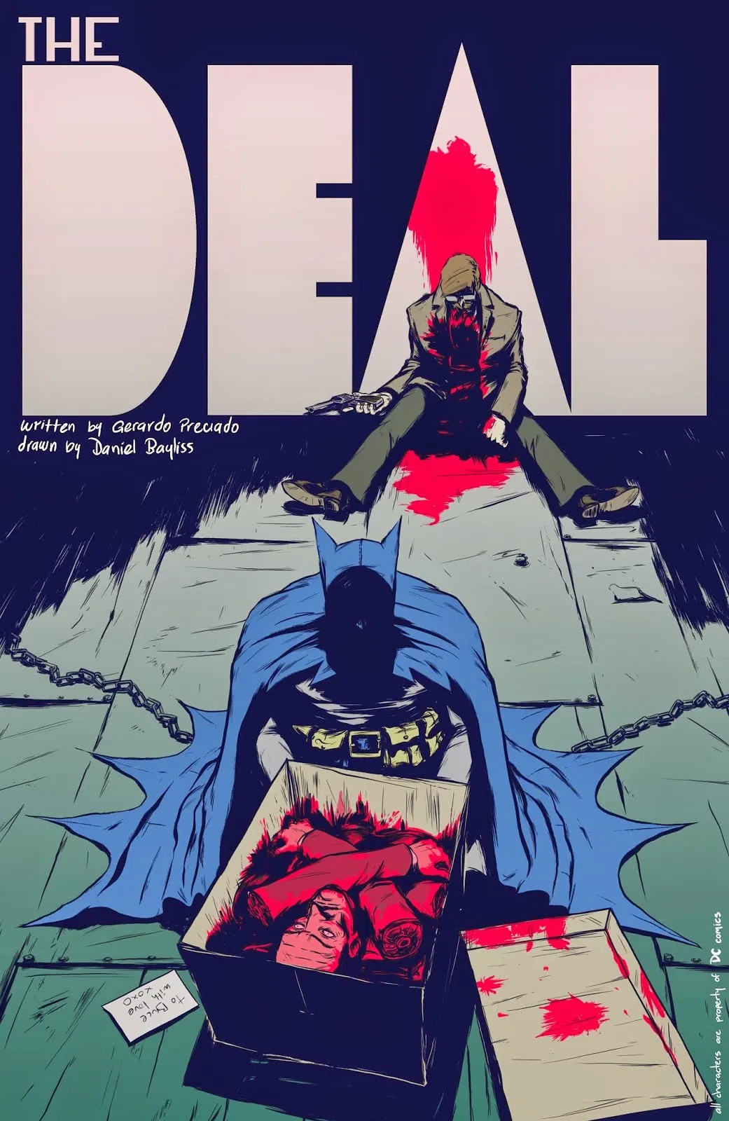 Batman - The Deal por G. Preciado e D. Bayliss batman, batman the deal, daniel bayliss, gerardo preciado, moonhead batman, graphic novel batman, batman and joker, batman e coringa,