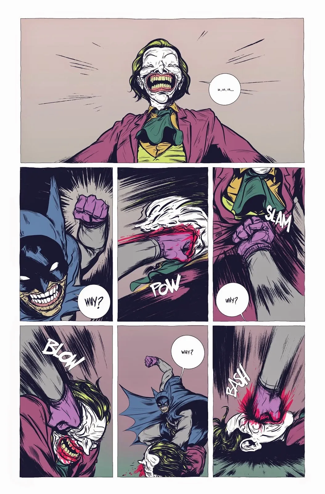 Pág IV - Batman - The Deal por G. Preciado e D. Bayliss batman, batman the deal, daniel bayliss, gerardo preciado, moonhead batman, graphic novel batman, batman and joker, batman e coringa,
