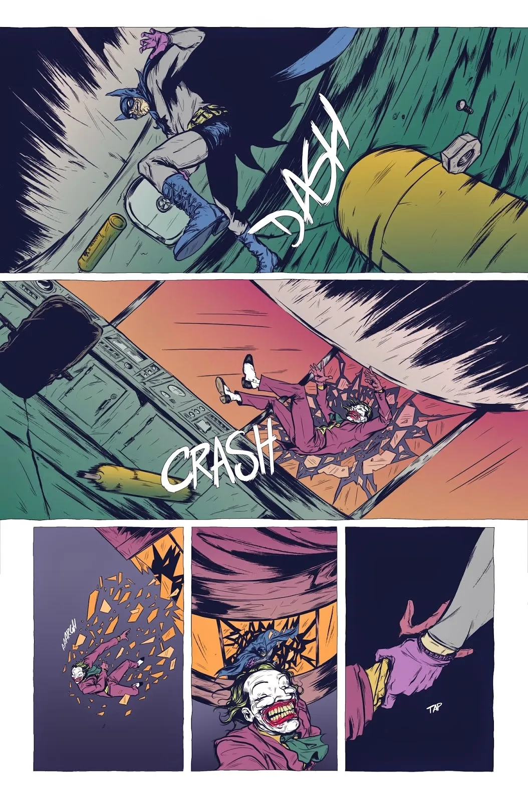 Pág VII - Batman - The Deal por G. Preciado e D. Bayliss batman, batman the deal, daniel bayliss, gerardo preciado, moonhead batman, graphic novel batman, batman and joker, batman e coringa,