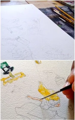 alice in wonderland, illustration alice in wonderland,watercolor, alice no país das maravilhas, aquarela, pintura aquarela, como pintar com aquarela, ilustração alice no país das maravilhas, watercolor illustration, painting, painting watercolor, lewis carroll