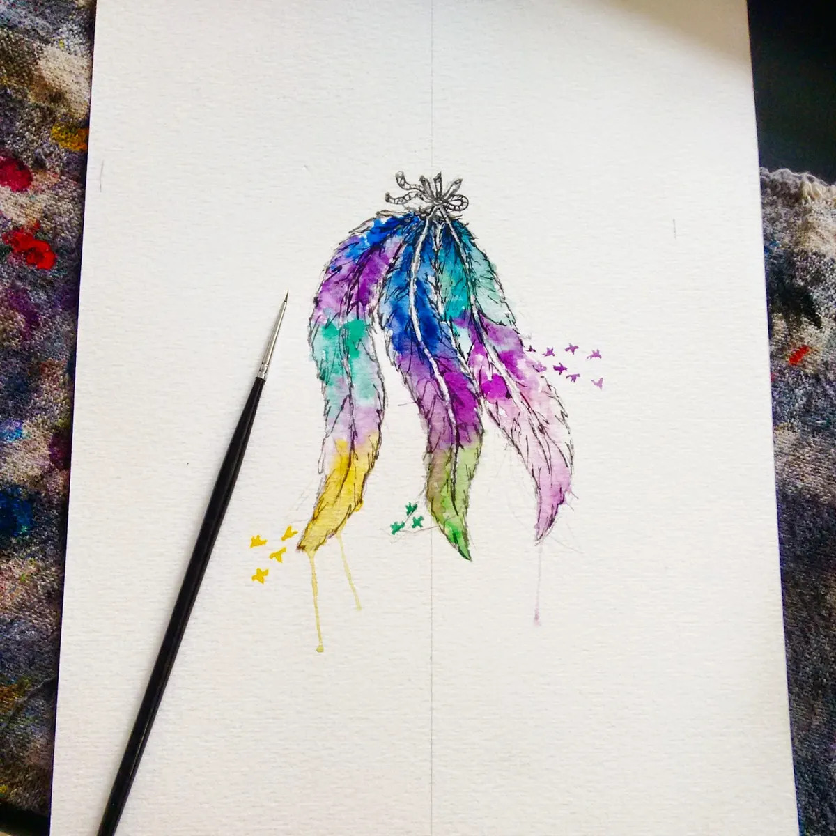 aquarela, pintura, tinta aquarela, pintura aquarela, contos, crônicas, contos de romance, contos de terror, dotwork, desenho, desenho dotwork, penas, penas aquarela, tatuagem de penas, tatuagem de penas aquarela, pintura com aquarela,
